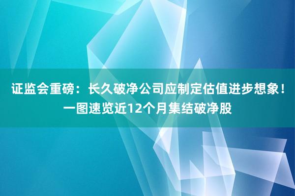 证监会重磅：长久破净公司应制定估值进步想象！一图速览近12个月集结破净股