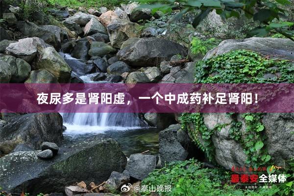 夜尿多是肾阳虚，一个中成药补足肾阳！